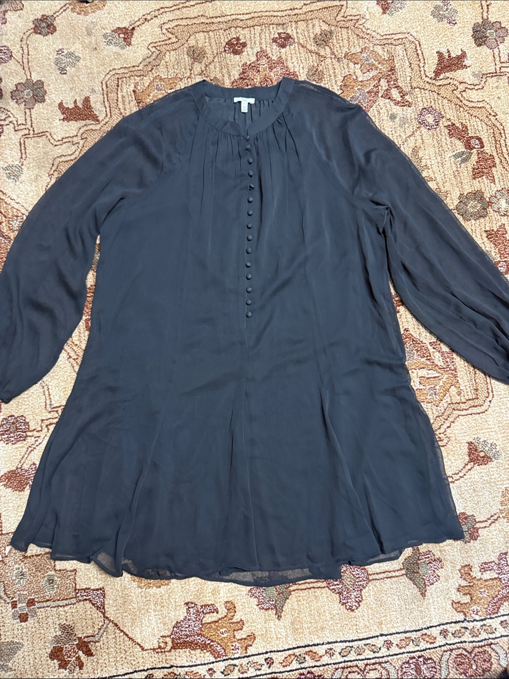 Joie black shift dress large